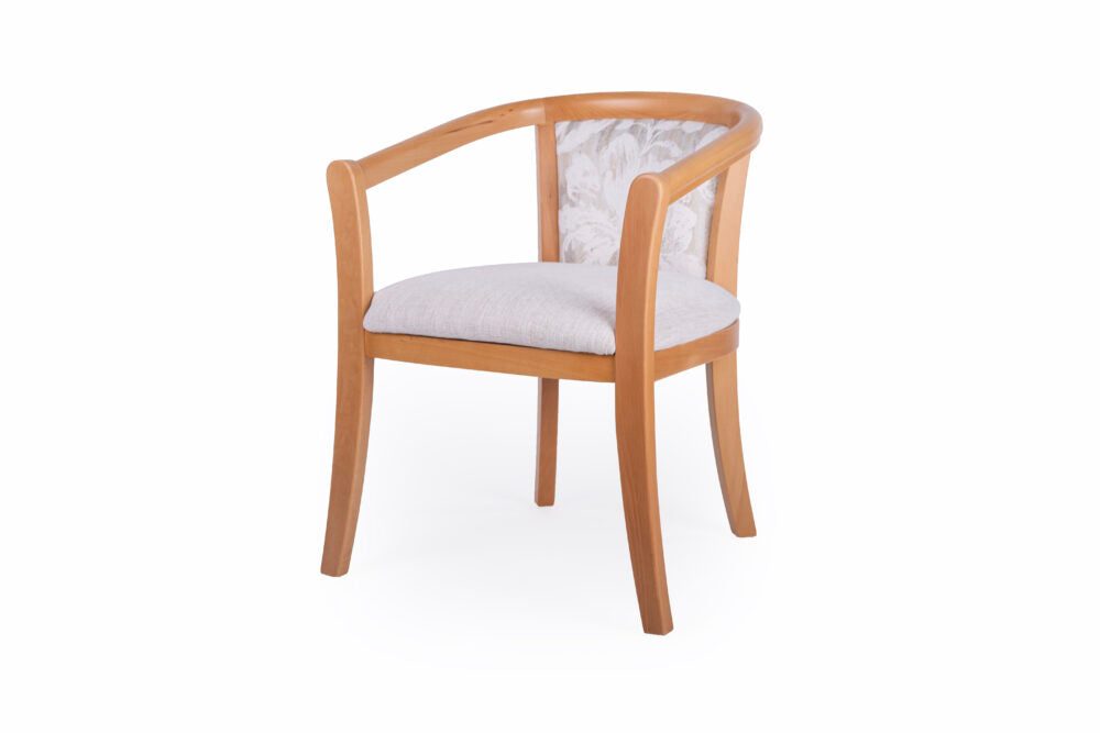 Scaun Enver Tapitat, din Lemn Masiv de Fag, Cegim